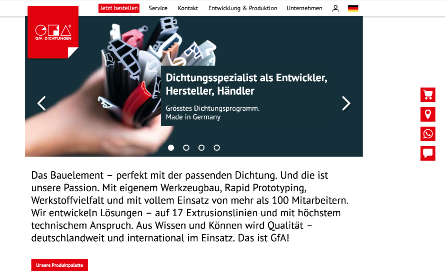 Neues Warenwirtschftssystem und neue Website beim Dichtugshersteller GfA 2025